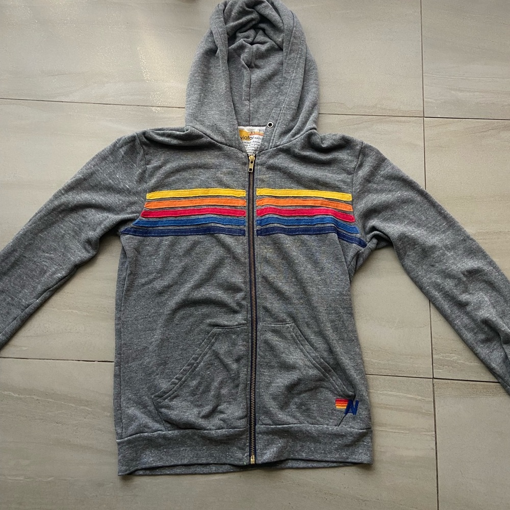 Aviator nation zip up hoodie